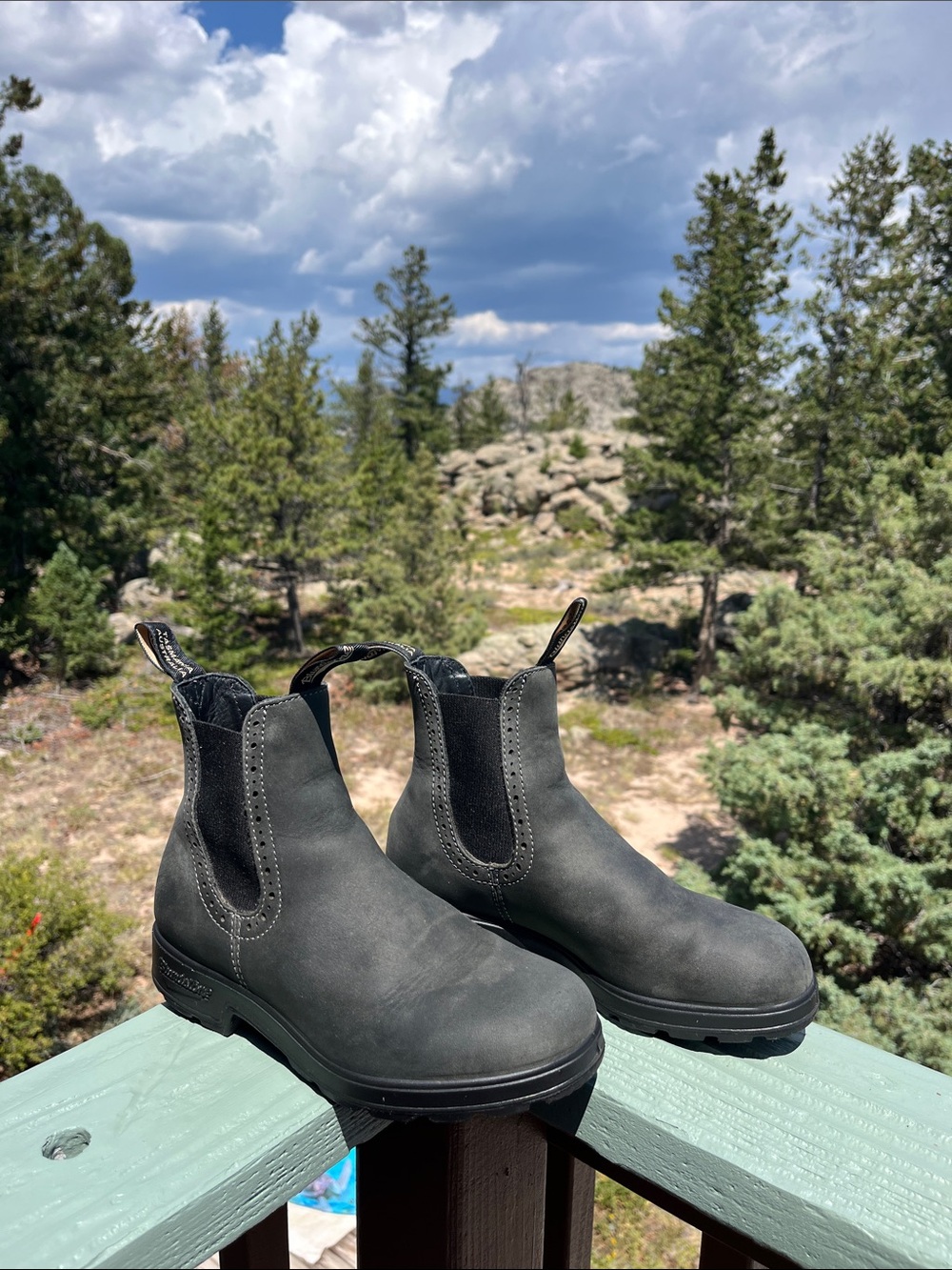 Blundstone Women's Originals #1630 High Top Boots in Rustic Black AU4 USW7